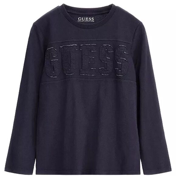 GUESS Big Boys Cotton Jersey Tonal Embroidered Patch Logo T-shirt 12 - Picture 1 of 4